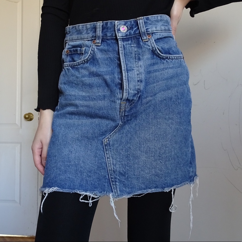 A-LINE DENIM SKIRT